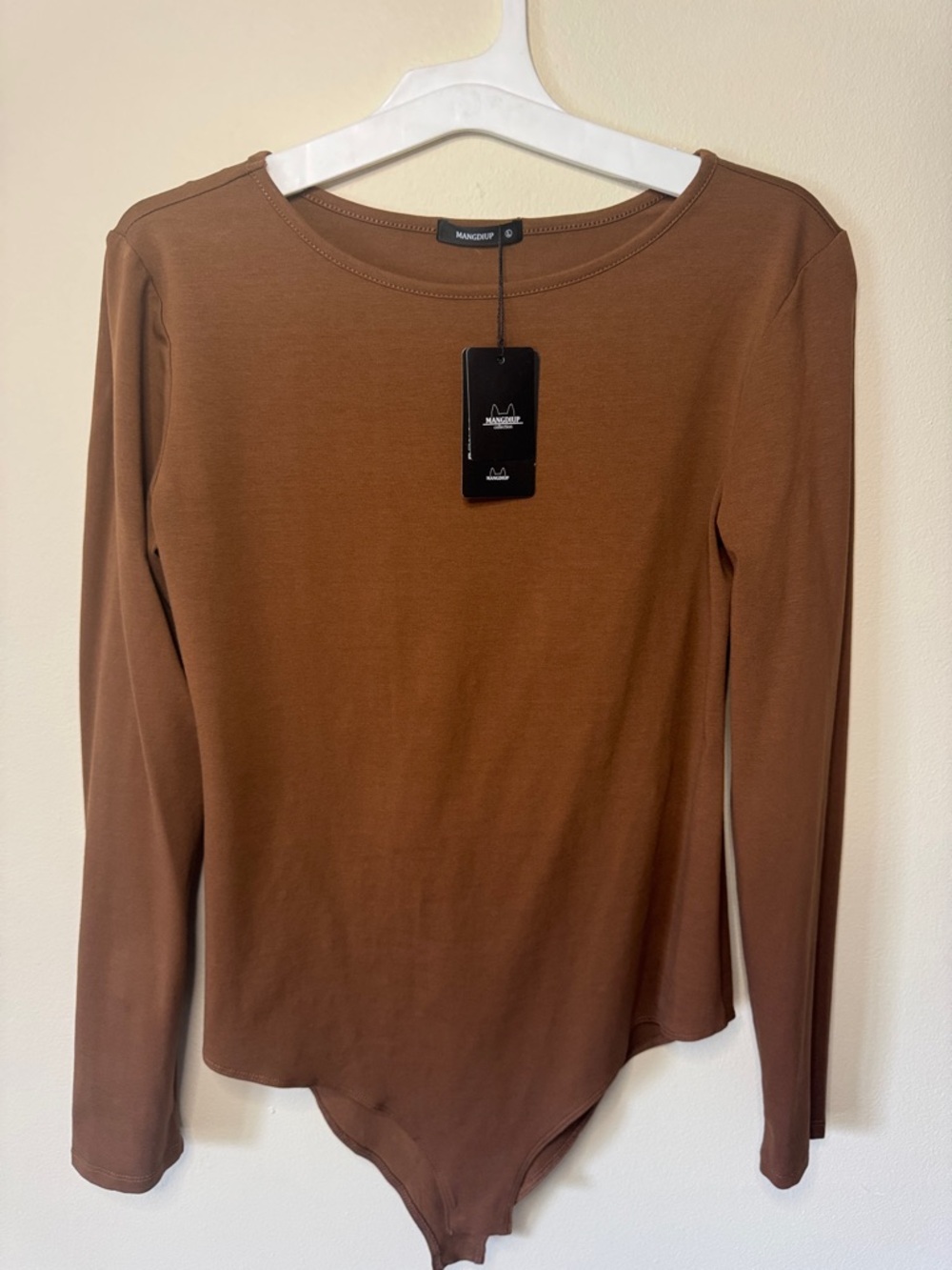 NWT Chestnut Brown Long-Sleeve Bodysuit